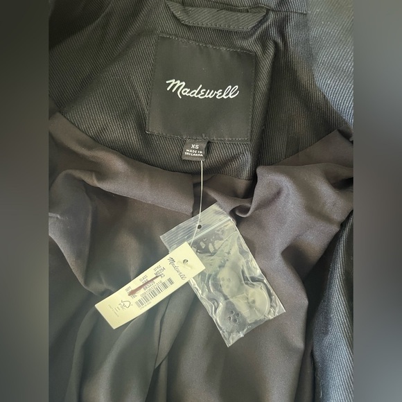 Madewell Caldwell Double Breasted Blazer Two Button Edition MD254 Black XS - Picture 8 of 9